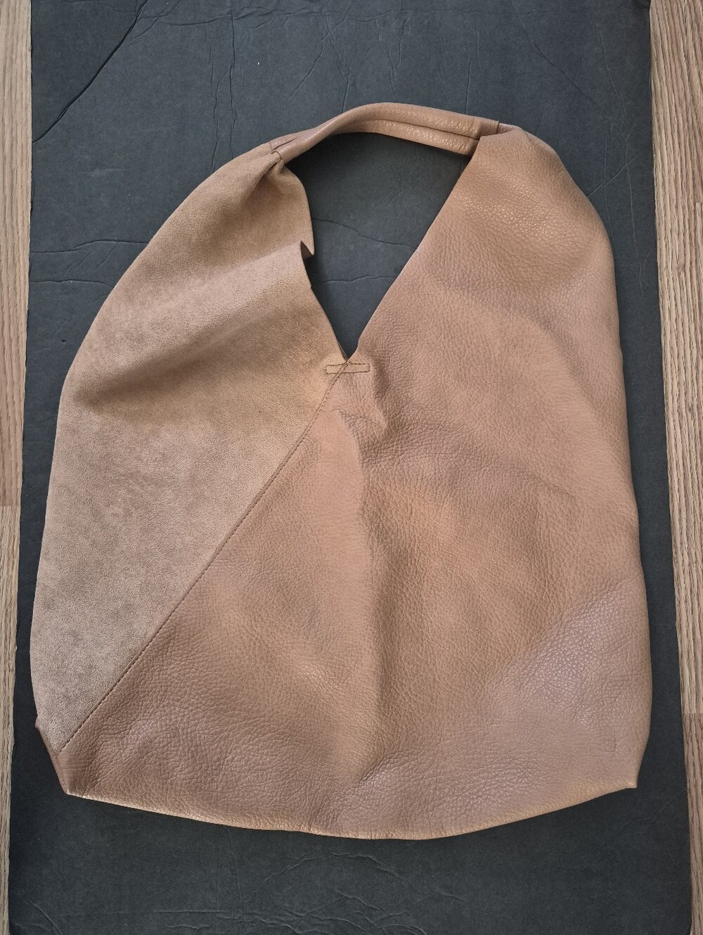 Shiraleah Women's Two-Tone Triangle Hobo Tote
